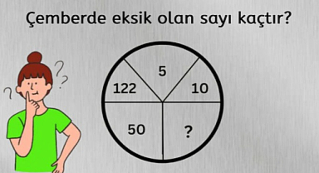 Bu zeka testi sizi çok zorlayacak! Çemberdeki eksik sayıyı 15 saniyede bulan neredeyse yok