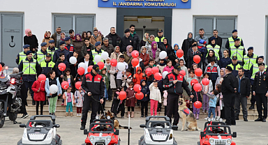 Samsun'da depremzede çocuklara trafik eğitimi verildi