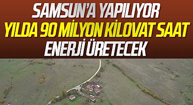 Samsun'da yılda 90 milyon kilovatsaat enerji üretecek GES tesisi kurulacak