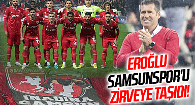Samsunspor, teknik direktör Hüseyin Eroğlu yönetiminde zirveye yükseldi