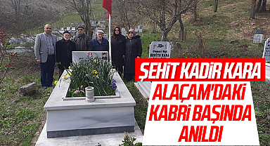 Şehit Kadir Kara, Alaçam'daki kabri başında anıldı