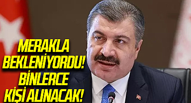 SON DAKİKA | Bakan Koca duyurdu! 42 bin 500 yeni personel istihdamı