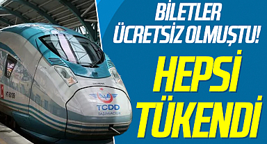 Ankara-Sivas YHT'de biletler ücretsiz olmuştu! Hepsi Tükendi