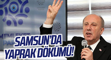 Samsun'da Memleket Partisi'nde Yaprak Dökümü