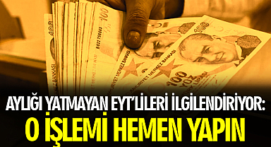 Aylığı yatmayan EYT'lileri ilgilendiriyor: O işlemi hemen yapın