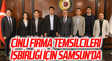 Çinli firma temsilcileri işbirliği için Samsun'da