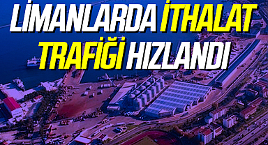 Limanlarda ithalat trafiği hızlandı