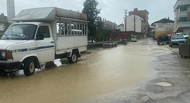 Samsun Asarcık'ta sağanak etkili oldu