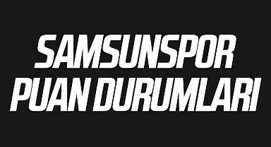 Samsunspor puan durumları