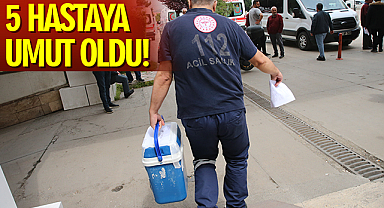 Tokat'ta beyin ölümü gerçekleşen kişinin organları 5 hastaya umut oldu
