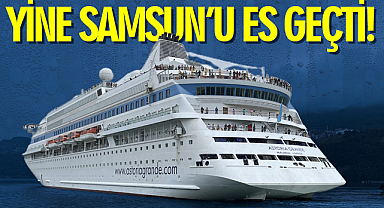 Turistleri Taşıyan Kruvaziyer Gemisi Yine Samsun'u Es Geçti!