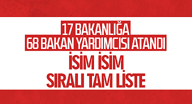 Bakan Yardımcılıklarına Atama Kararları Resmi Gazete’de