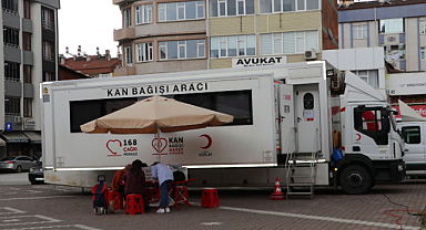 Havza'da Türk Kızılay 93 ünite kan bağışı topladı