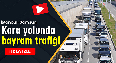 İstanbul-Samsun kara yolunda bayram trafiği