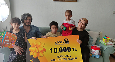 Lösev'in bayram çekleri hastalarına can suyu oldu