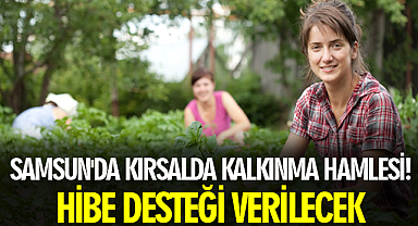 Samsun'da kırsalda kalkınma hamlesi! Hibe desteği verilecek