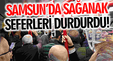 Samsun'da Tramvay Seferlerinde Aksamalar Meydana Geldi