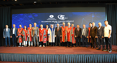 Samsun Üniversitesinde öğretim üyeleri için cübbe giyme töreni düzenlendi