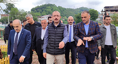 Samsun Valisi Zülkif Dağlı ve Milletvekili Mehmet Muş Salıpazarı'nda incelemede bulundu