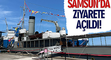 TCG Nusret N-16 Müze Gemisi Samsun'da ziyarete açıldı