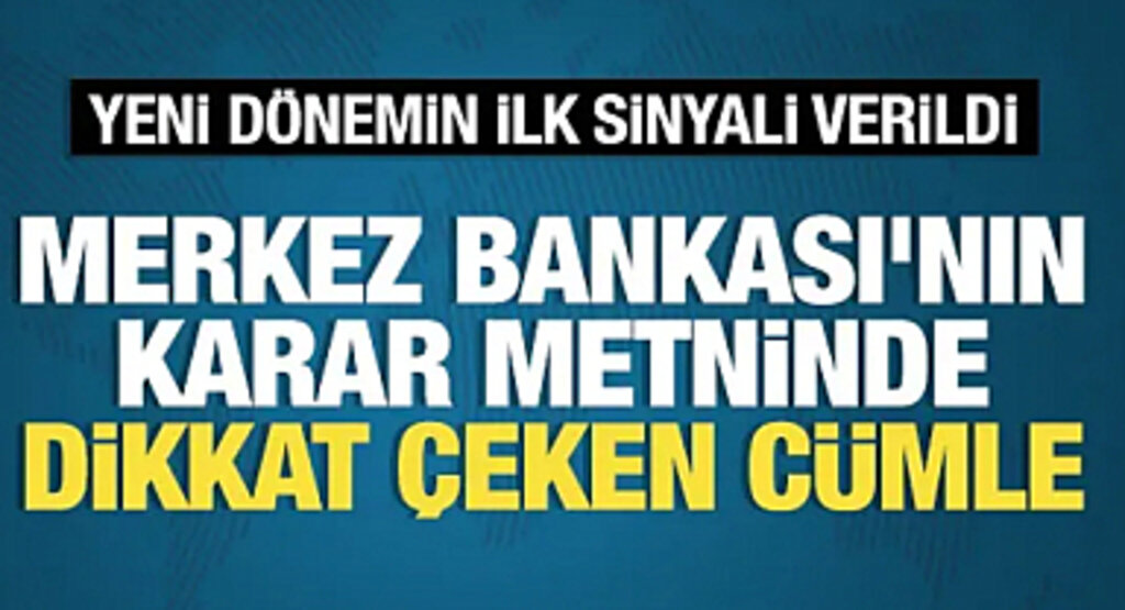 TCMB neden faizi yükseltti! Merkez Bankası'nın faiz karar metninde dikkat çeken cümle