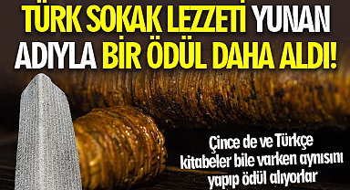 Türk sokak lezzeti kokoreç yunan adıyla bir ödül daha aldı!