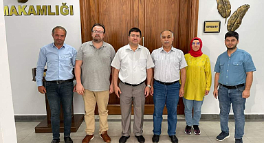Alaçam Nüfus Müdürü Tamcı'dan Kaymakam Zaman'a ziyaret