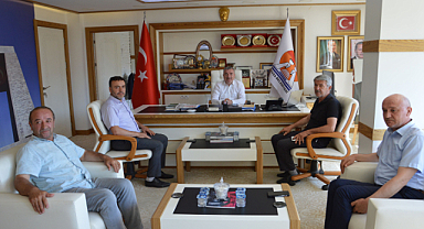 Havza Ziraat Odası yönetiminden Belediye Başkanı Özdemir'e ziyaret
