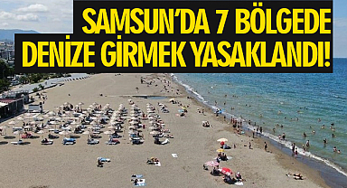 Samsun'da yüksek risk taşıyan 7 bölgede denize girmek yasaklandı