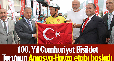 100. Yıl Cumhuriyet Bisiklet Turu'nun Amasya-Havza etabı başladı