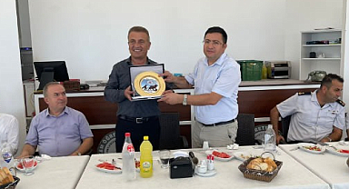 Alaçam'da Kaymakam Zaman için veda yemeği düzenlendi