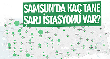 Samsun'da Kaç Tane Şarj İstasyonu Var? Samsun Şarj İstasyonları