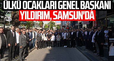 Ülkü Ocakları Genel Başkanı Ahmet Yiğit Yıldırım, Samsun'da