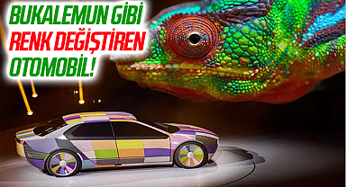 Bukalemun gibi renk değiştiren otomobil! Görenleri şaşırtıyor