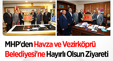MHP'den Havza ve Vezirköprü Belediyesi'ne Hayırlı Olsun Ziyareti