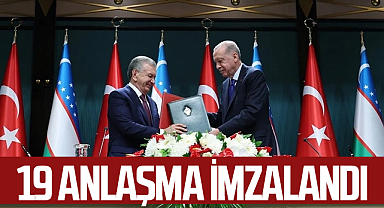 Türkiye ile Özbekistan arasında 19 anlaşma imzalandı