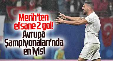 Merih'ten efsane 2 gol! Avrupa Şampiyonaları'nda en iyisi