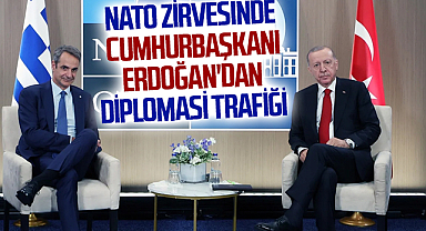 NATO zirvesinde Cumhurbaşkanı Erdoğan'dan diplomasi trafiği
