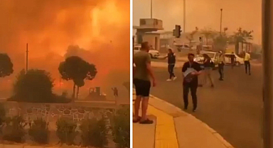 Alevlerin sardığı İzmir'den gelen görüntüler vahim!