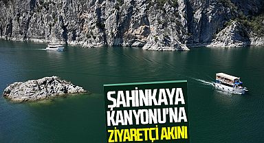 Şahinkaya Kanyonu'na Ziyaretçi Akını