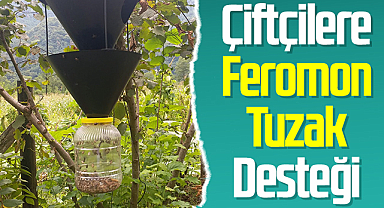 Terme'de Çiftçilere Feromon Tuzak Desteği