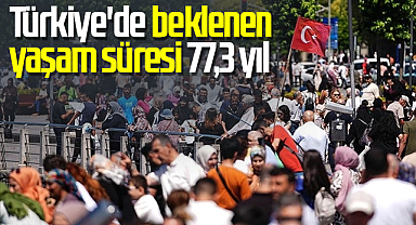 Türkiye'de beklenen yaşam süresi 77,3 yıl