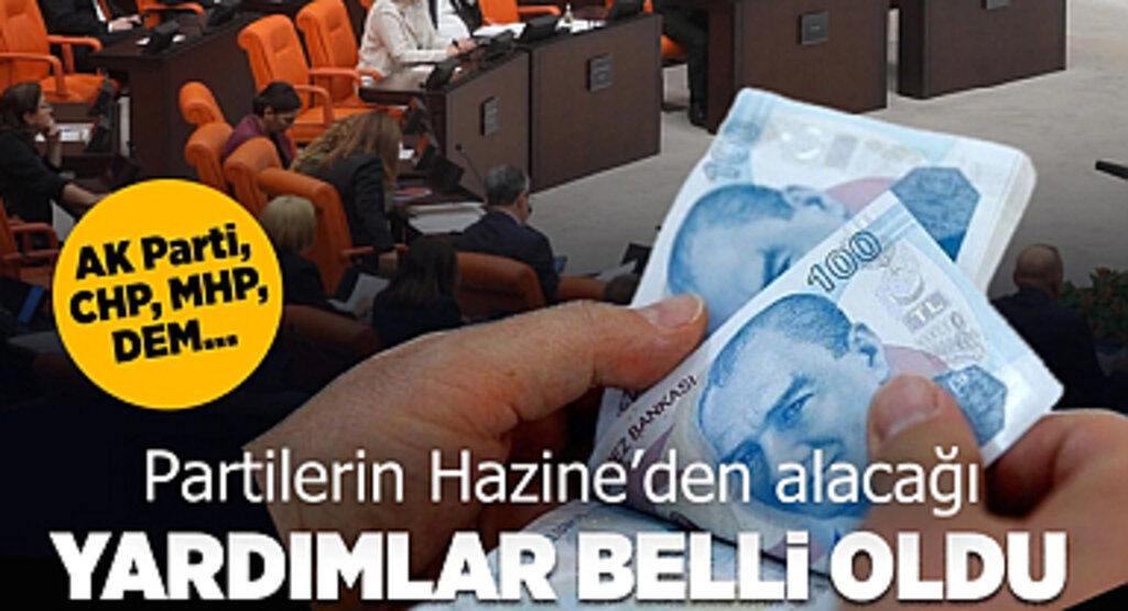 2025 Yılında Partilerin Hazine Yardımları Belli Oldu: AK Parti, CHP, MHP ve Diğer Partilere Ne Kadar Yardım Verilecek?