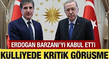 Cumhurbaşkanı Erdoğan, Barzani görüşmesi başladı