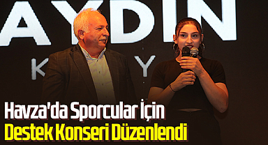 Havza'da Sporcular İçin Destek Konseri Düzenlendi