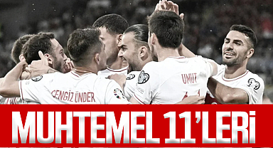 Samsun'da Oynanacak Türkiye - Karadağ Maçı Muhtemel 11'leri