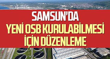 Samsun'da Yeni OSB Kurulabilmesi İçin Düzenleme