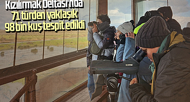 Kızılırmak Deltası'nda 71 türden yaklaşık 98 bin kuş tespit edildi