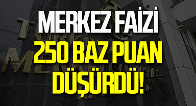 Merkez Faizi 250 Baz Puan Düşürdü!