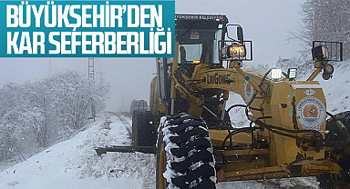 Samsun Büyükşehir Belediyesi’nden Kar Seferberliği